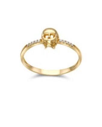 Joyerías Bizzarro Anillo de oro amarillo 14k con zirconias oferta