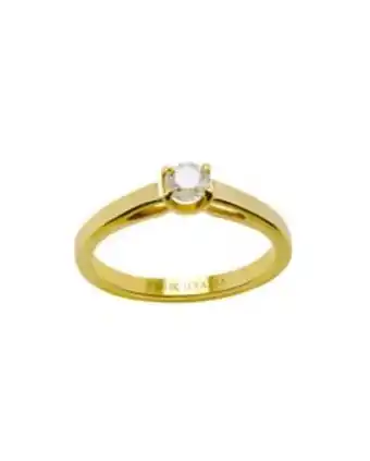 Joyerías Bizzarro Anillo de compromiso solitario de oro amarillo con un diamante de 35 puntos. oferta