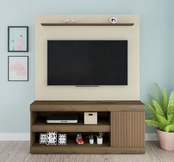 Muebles Dico Centro de entretenimiento bertolini capri off white pino ripado oferta