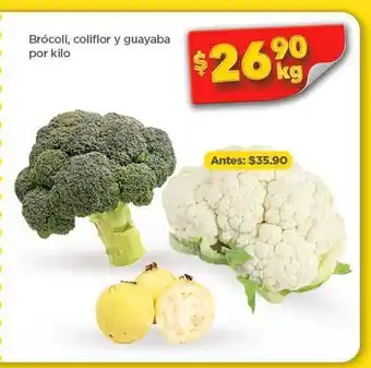 Brócoli, coliflor y guayaba kg