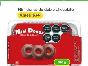 Mini donas de doble chocolate