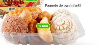 Paquete de pan infantil 10 pzas