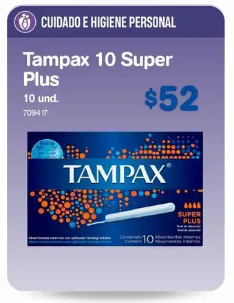 Tampax 10 super plus 10 un