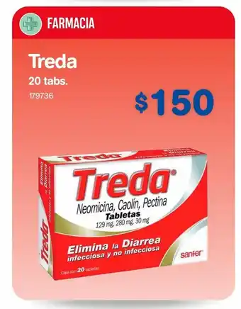 Farmacias Benavides Treda 20 tab oferta