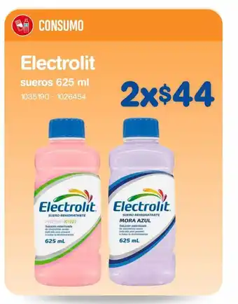 Farmacias Benavides Electrolit suero mora azul 625ml x2 oferta