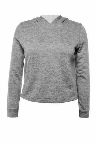 Sudadera lisa con capucha