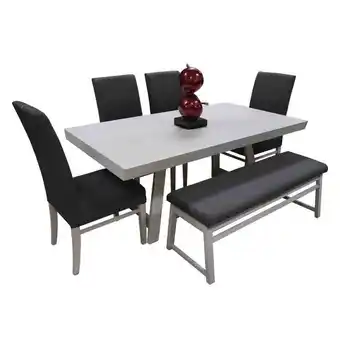 Comedor 4 sillas/1banca rectangular