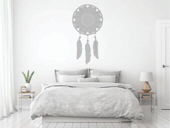 Muebles Dico Figura decorativa para pared sueños plata oferta