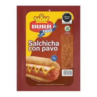 Salchicha con pavo burr 2.4 kg