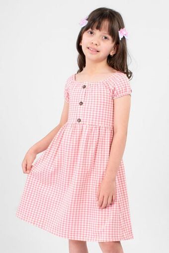 Santory Vestido con aletilla simulada para niña oferta