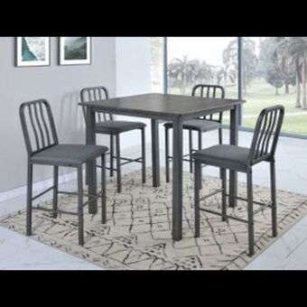 Antecomedor crown renzo 1773set 4 bancos