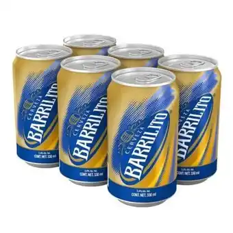 Cerveza barrilito 330 ml 6 pack lata