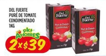 Del Fuerte Pure de Tomate Condimentado 1kg