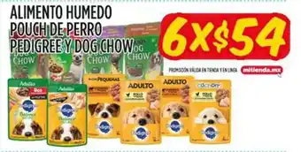 Alimento Humedo Pouch de perro Pedigree Y Dog Chow