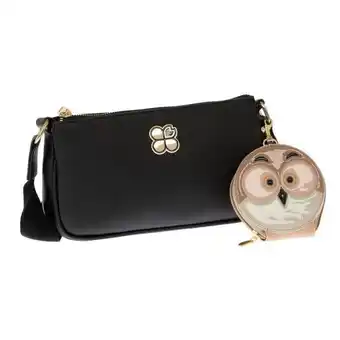 Bolsa para dama jennyfer crossbody y monedero negro 9504-1
