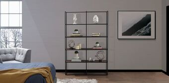 Muebles Dico Librero bell negro oferta