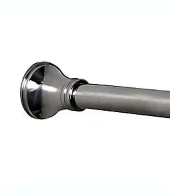 Terminal de cortinero para baño de acero inoxidable cromado titan® dual mount