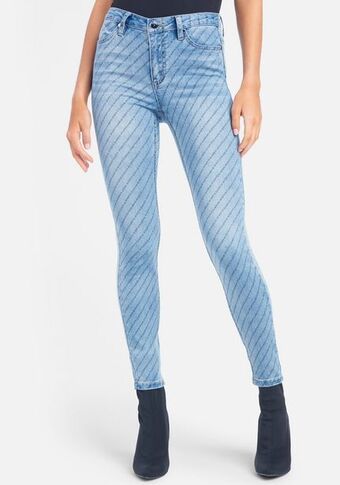 Bebe Printed bebe skinny jeans oferta