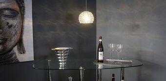 Muebles Dico Candil globo plata oferta