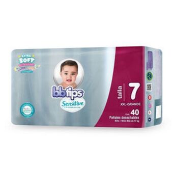 Farmacias YZA Pañales bbtips etapa 7 40 unidades oferta