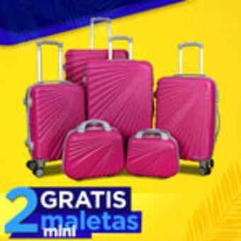 Set 4 maletas straw + 2 maletas de mano gratis!