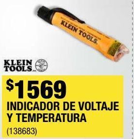 The Home Depot Indicador de voltaje y temperatura sin contacto 14.5 x 2.5 x 2.5 cm amarillo klein tools oferta
