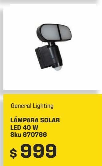 Sodimac Homecenter Lámpara solar led 2l 500lm sensor mov oferta