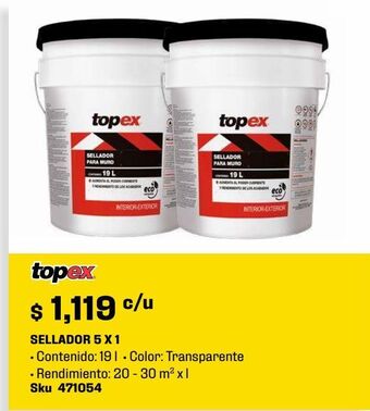 Sellador 5 x 1 topex 19l