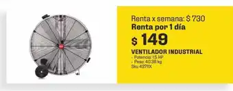 Ventilador industrial renta x 1día