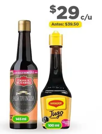 Bodega Aurrerá Crosse & Blackwell Salsa Inglesa 145ml or Maggi Jugo 100ml oferta