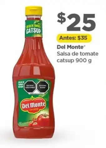 Bodega Aurrerá Del Monte Salsa de Tomate Catsup 900g oferta