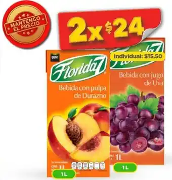 Bodega Aurrerá Florida Bebida 2 x 1L oferta