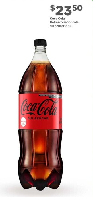Coca Cola Refresco Sabor Cola sin Azúcar 2.5L