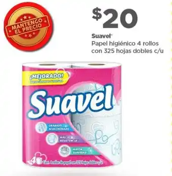 Bodega Aurrerá Suavel Papel Higiénico 4 rollos oferta