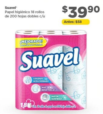 Bodega Aurrerá Suavel Papel Higiénico 18 rollos oferta
