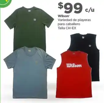 Bodega Aurrerá Wilson Variedad de Playeras para Caballero CG-EX oferta