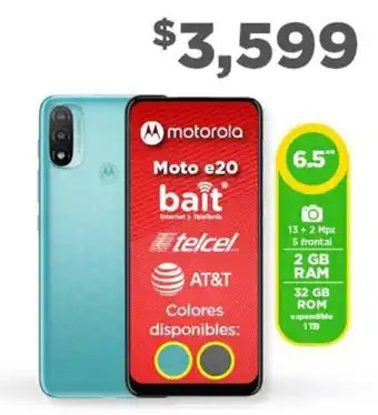 Bodega Aurrerá Motorola Moto e20 32GB oferta