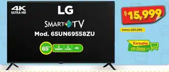 Bodega Aurrerá LG Smart TV 65" oferta