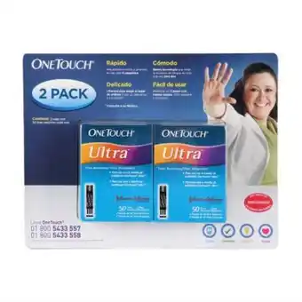 Tiras reactivas onetouch ultra 100 pzas