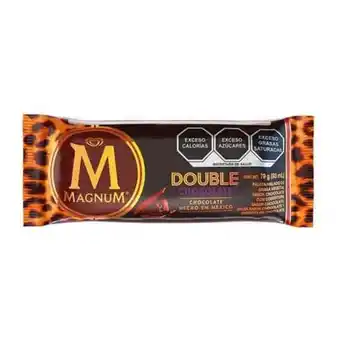 Soriana Híper Paleta helada holanda magnum double chocolate 90 ml oferta