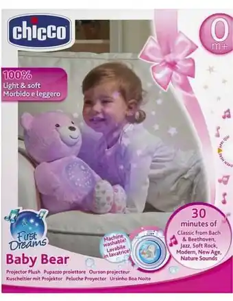 Proyector chicco baby bear rosa