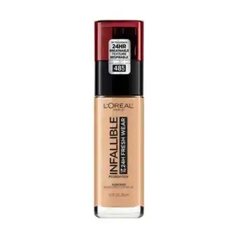 Base de maquillaje l'oréal paris infallible 24h fresh wear 30ml golden sun