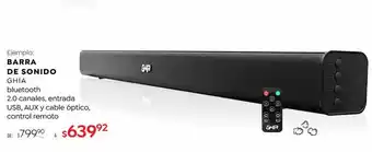 DelSol Barra de sonido ghia bluetooth oferta