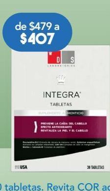 Farmacia San Pablo Integra tabletas anticaida caj c/30tab oferta