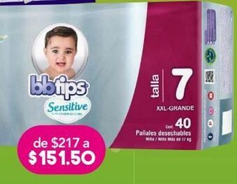 Farmacia San Pablo Bbtips pañal etapa 7 c/40pz oferta