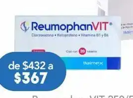 Reumophan vit tab 250/50mg caj c/20