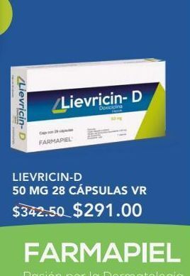 Farmacia San Pablo Lievricin - d cap 50mg caj c/28 oferta