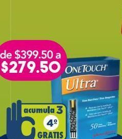 Farmacia San Pablo One touch ultra tiras caj c/50pz oferta