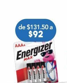 Farmacia San Pablo Energizer max aaa bli c/4pz oferta