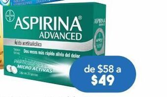Farmacia San Pablo Aspirina advanced 500 mg caj c/20 oferta